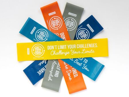 Resistance Bands with Motivational Mantras